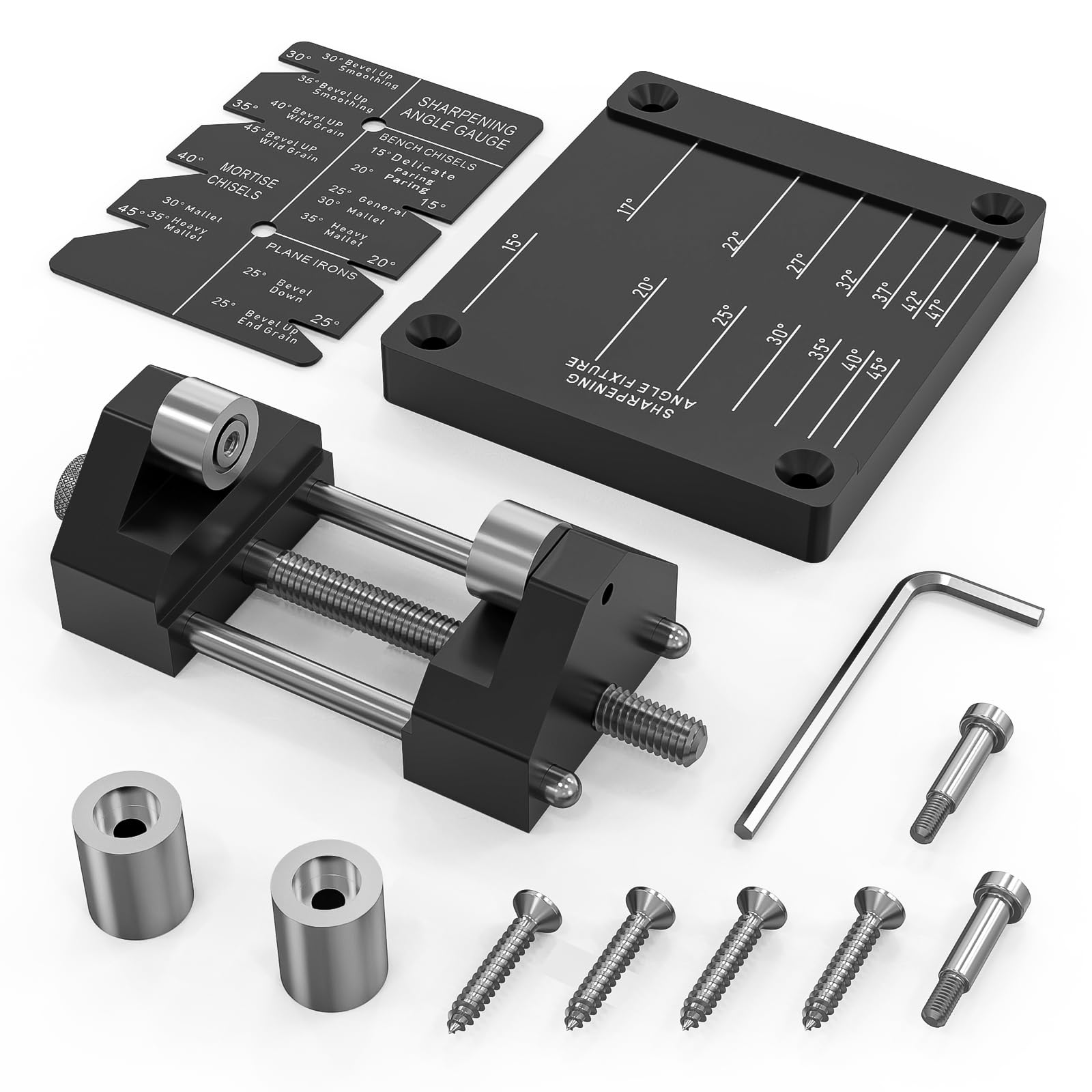 タガネ研磨　シャープナー　KATWAY Dual Angle 研磨用ジグ Amazon.co.jp: チゼルシャープニングジグキット、調節可能なホーニング